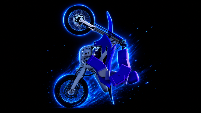 Official Wheelie Physics artwork showing a motorcycle lifting its front wheel